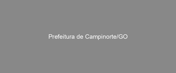Provas Anteriores Prefeitura de Campinorte/GO